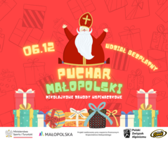 Plakat Mikołajkowych Zawodów Wspinaczkowych